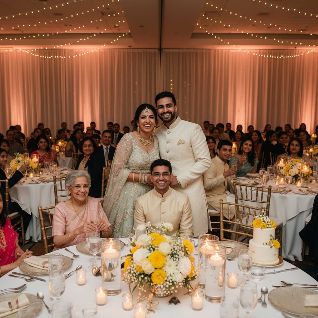 Grand wedding reception