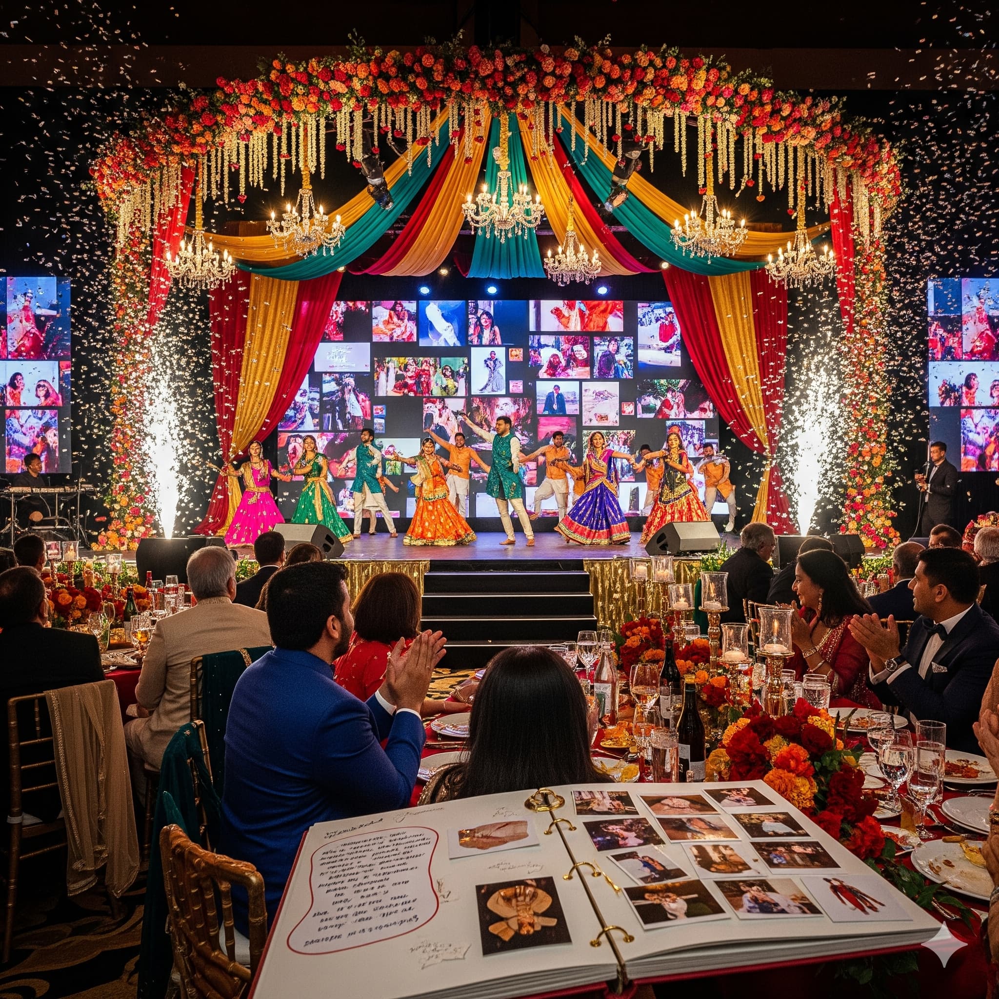 Vibrant sangeet celebration