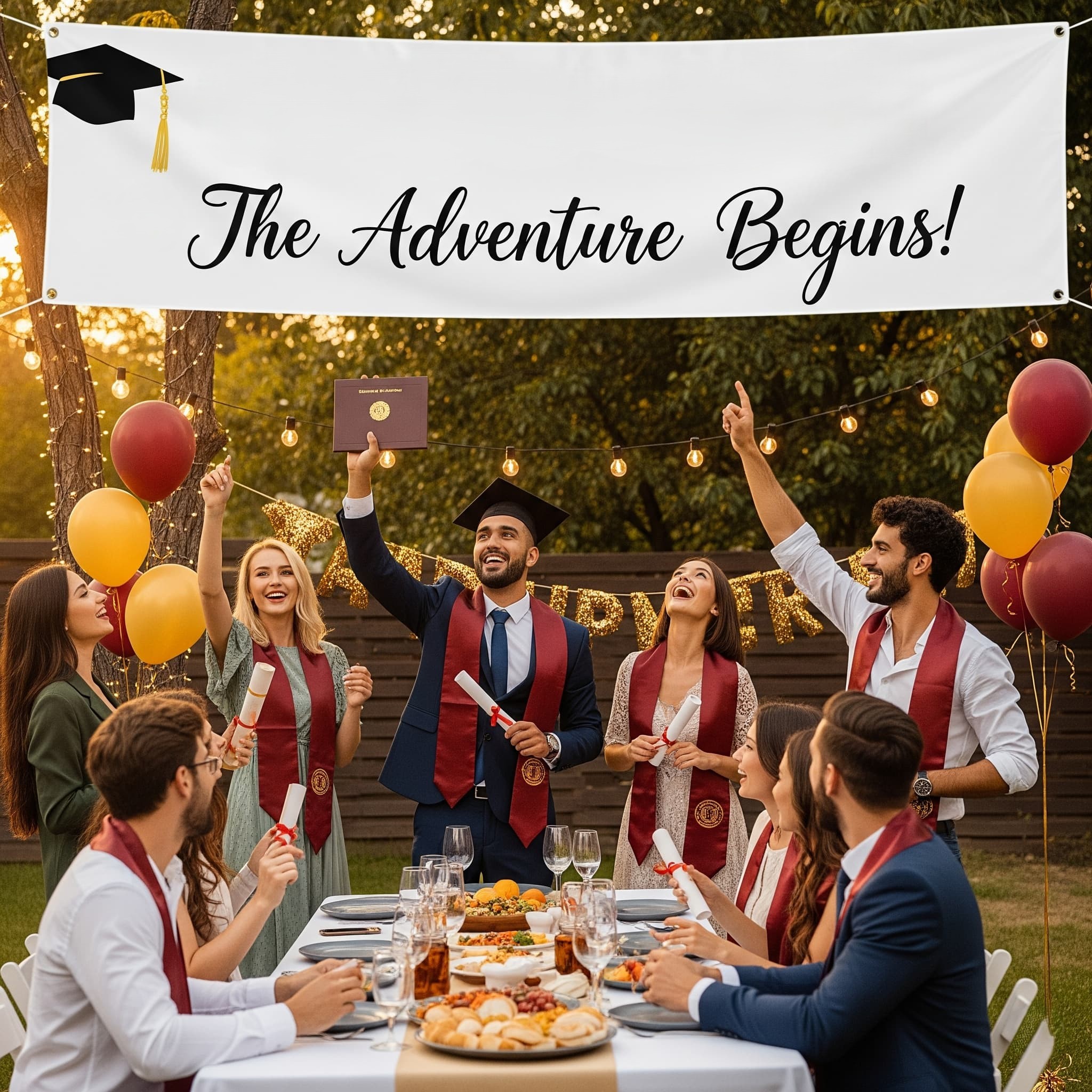 Graduation party overview image