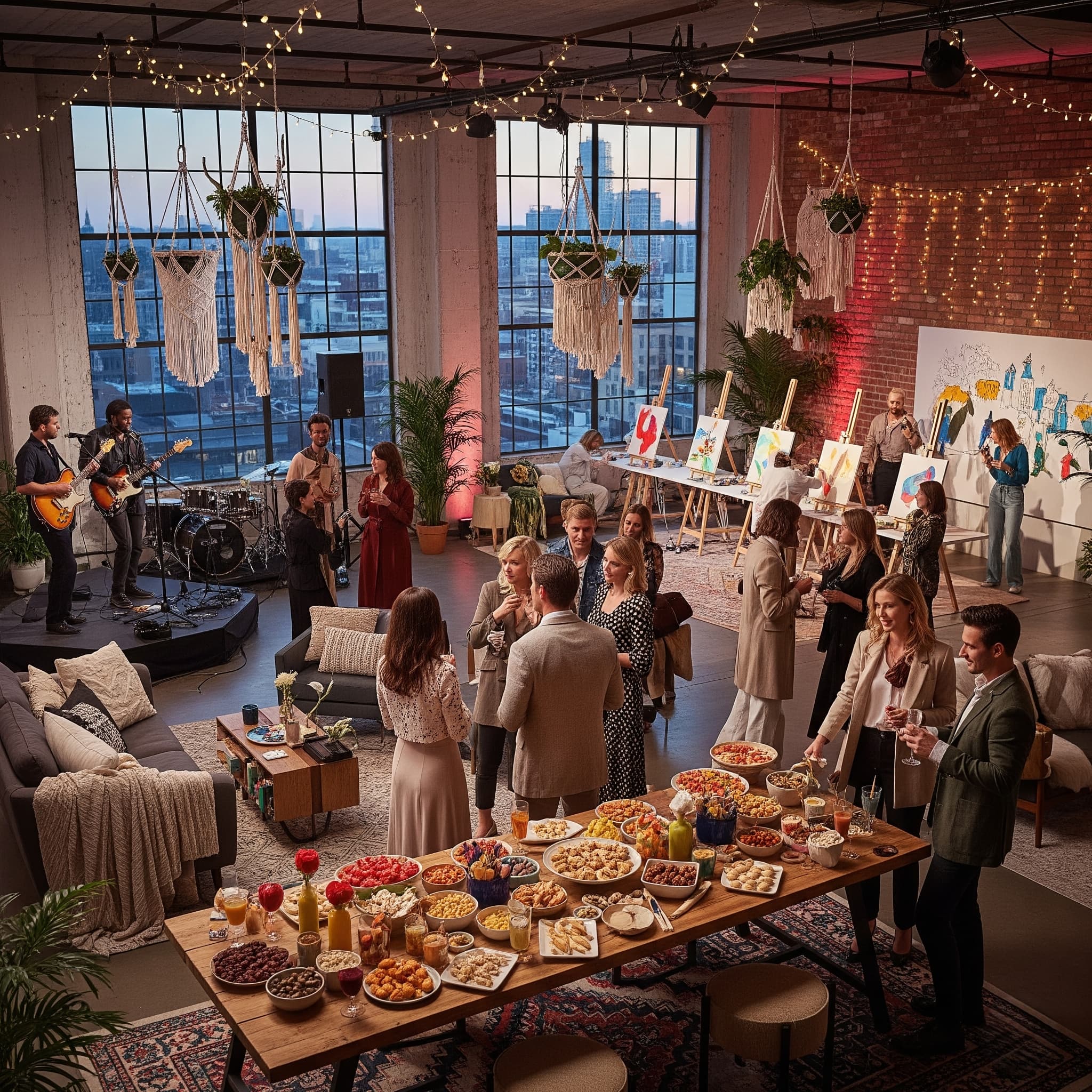 Social gathering overview image